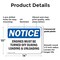 Signmission Engines Must Be Turned Off During Loading OSHA Notice Sign, Plastic, 14in W x 10in L, 2PK OS-2PACK-NS-P-1014-L-15625 - alternate 5